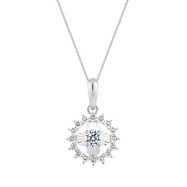 Mặt đính đá CZ vàng 18K Elvies