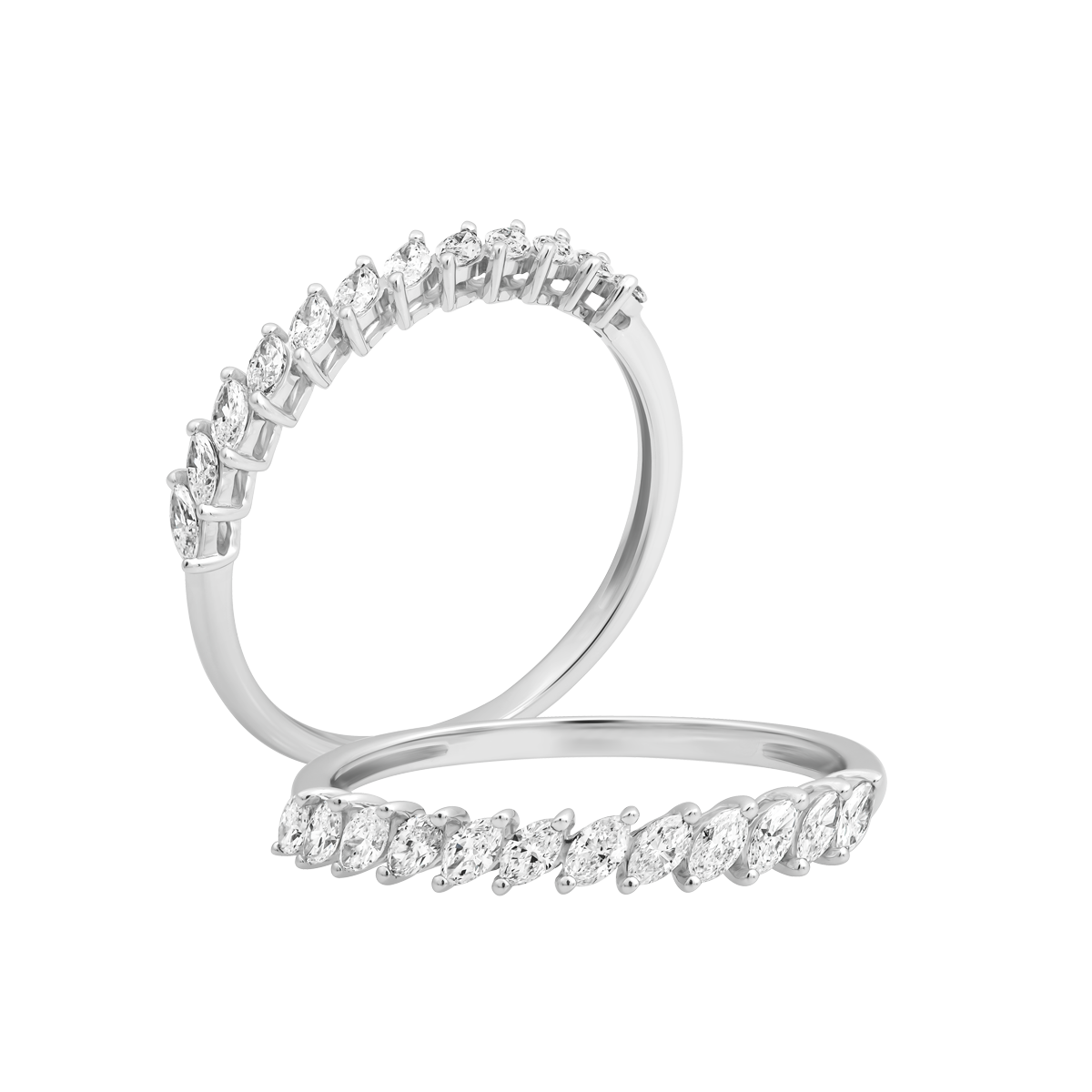 Nhẫn nữ kim cương viên vàng 14K Jena A195 TD