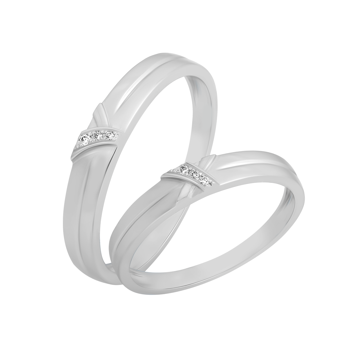 Nhẫn cưới nữ kim cương viên vàng 14K Truthful F