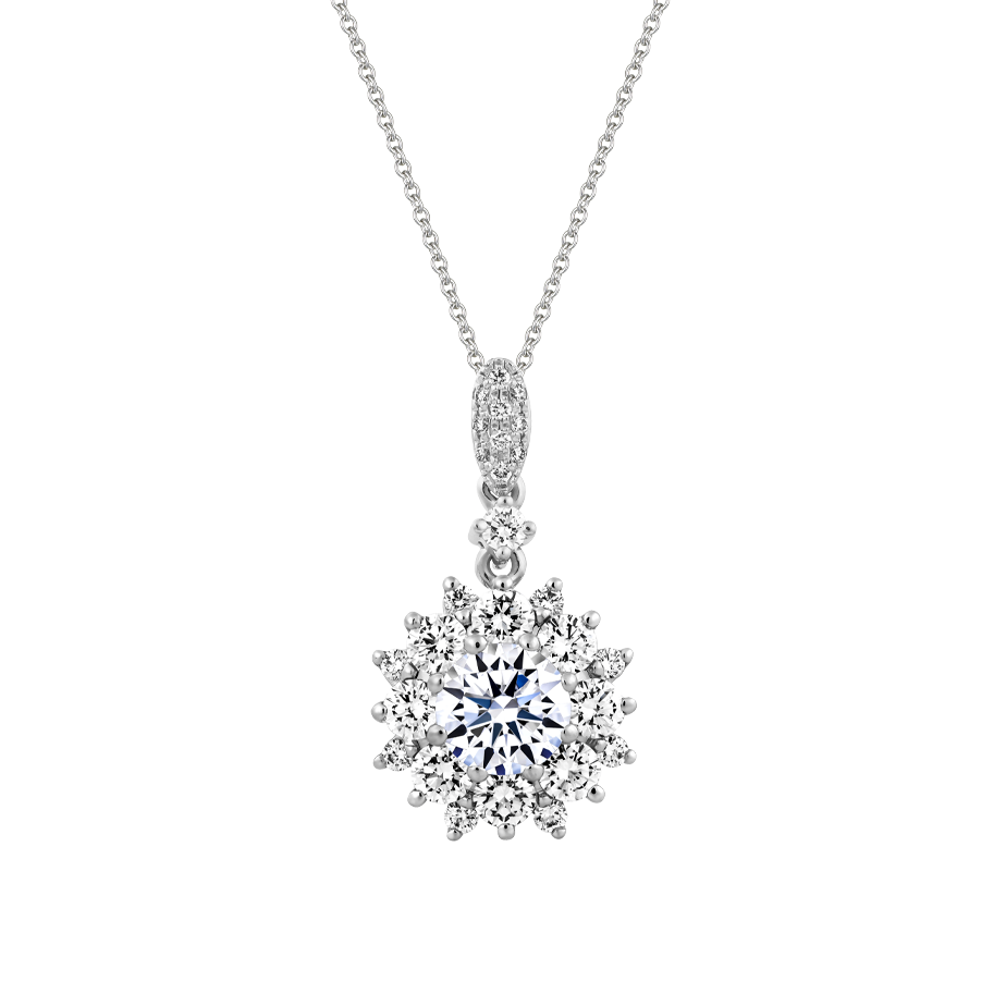 Mặt đính đá CZ vàng 14K Harrow N2 5C