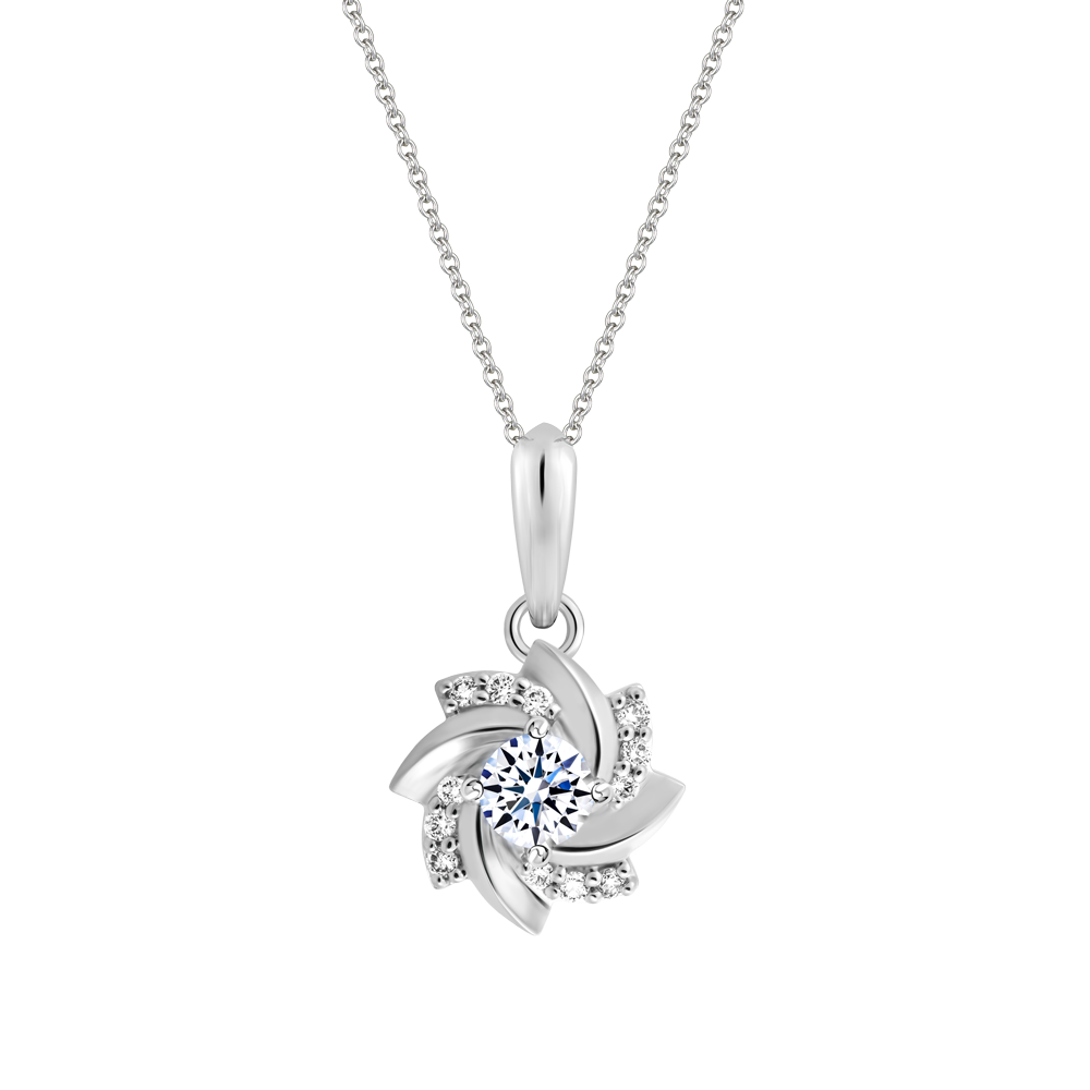 Ổ mặt kim cương tấm vàng 14K Zinia 3C