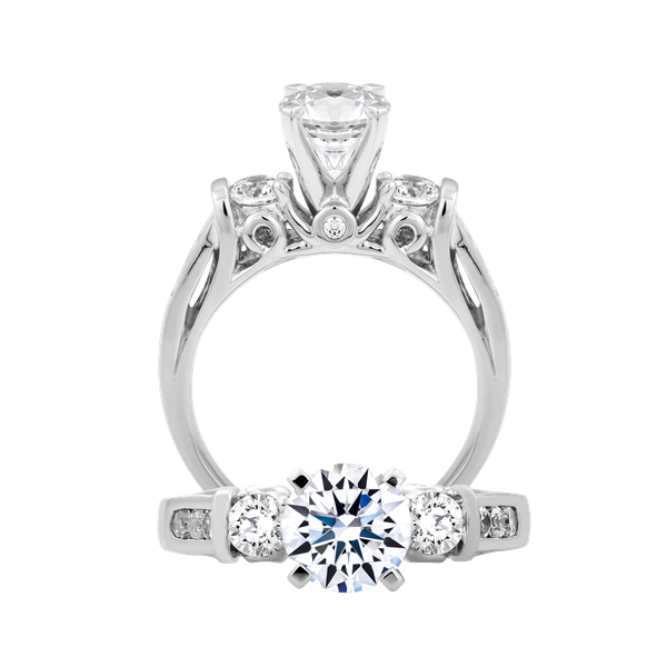 Nhẫn nữ đính đá CZ vàng 14K Godship N 1CT