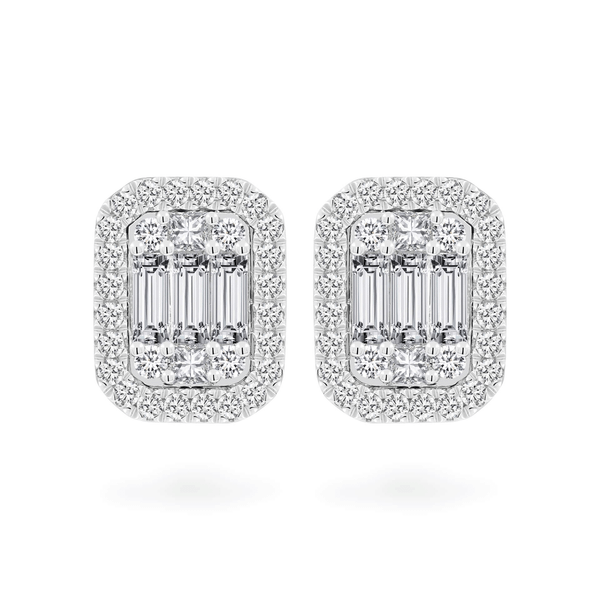 Hoa tai kim cương viên vàng 14K Jena A234 TD