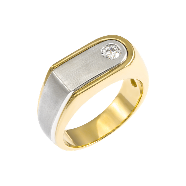 Nhẫn nam đính đá CZ vàng 14K Biretta N 2C YW GVRG0270357