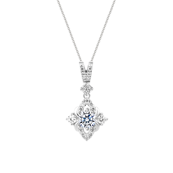 Mặt kim cương 8 Hearts & Arrows vàng 14K Glister H&A 2C