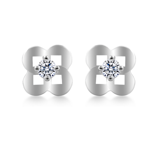 Hoa tai kim cương vàng 14K Aldona 5p GVER0063452