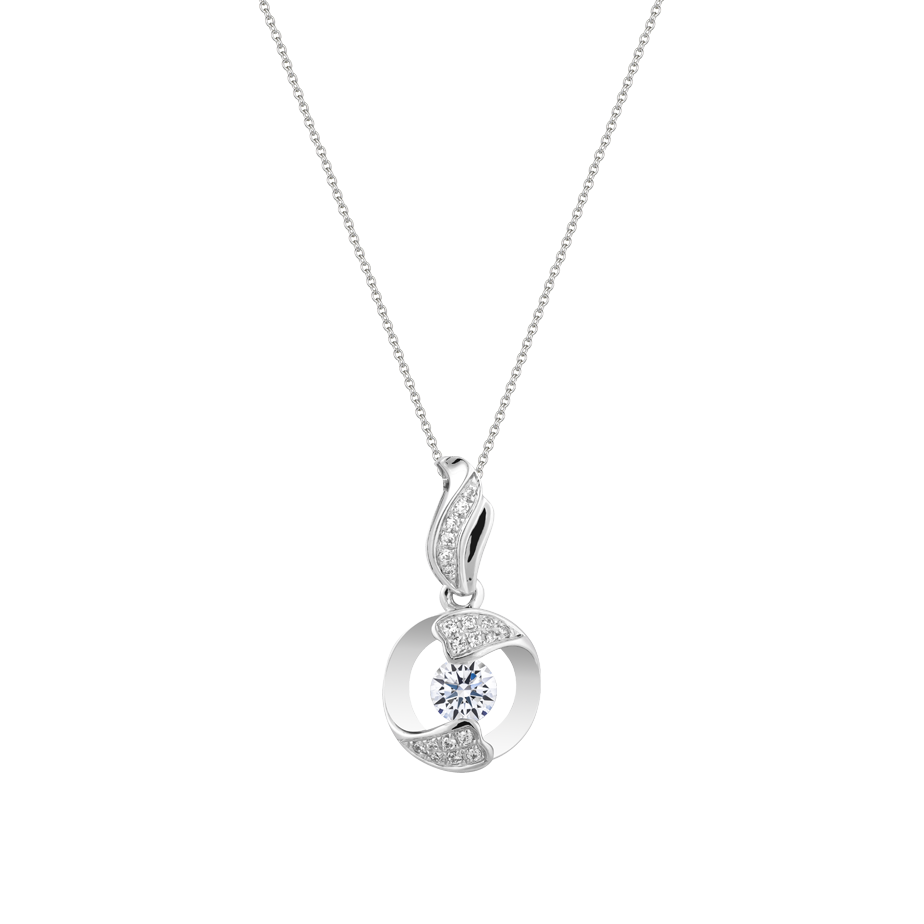 Mặt đính đá CZ vàng 10K Amira D 3C