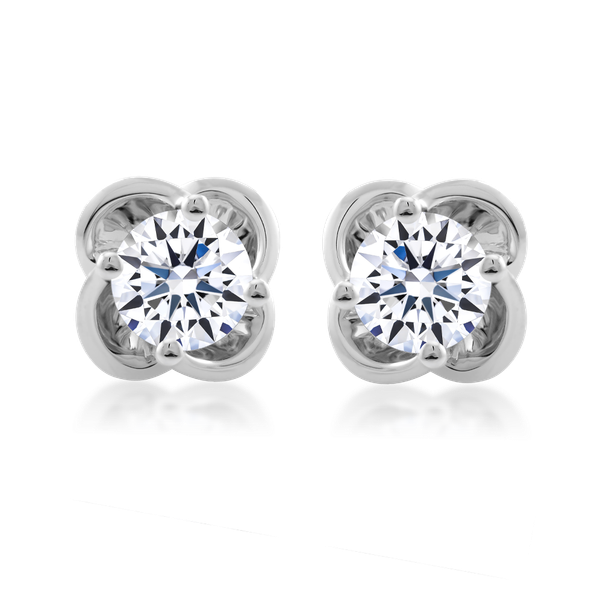 Hoa tai đính đá CZ vàng 14K Allora 3C GVER0083566