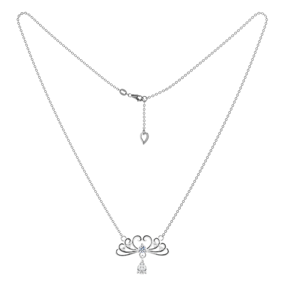 Dây liền mặt đính đá CZ vàng 14K Tiara PE