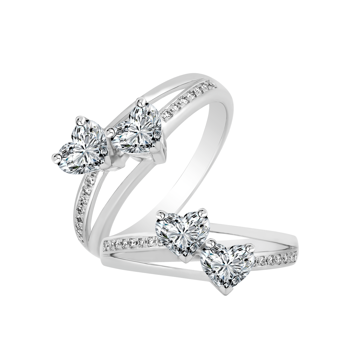 Nhẫn nữ kim cương viên vàng 14K Empathy HR 3C