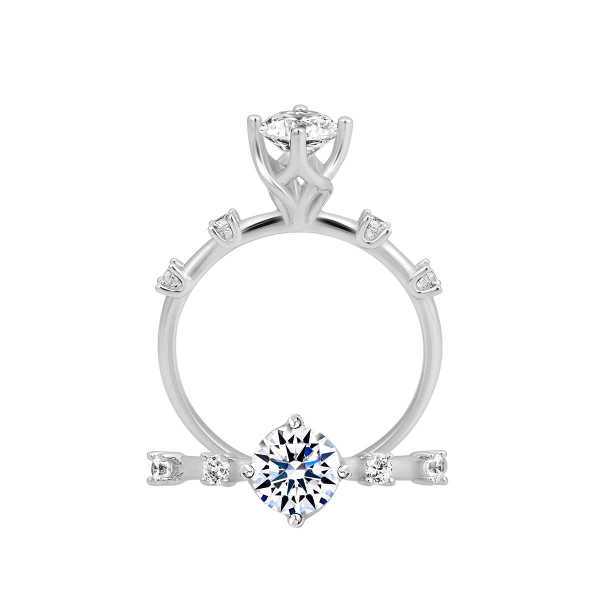 Nhẫn nữ đính đá CZ vàng 14K Faring 5C