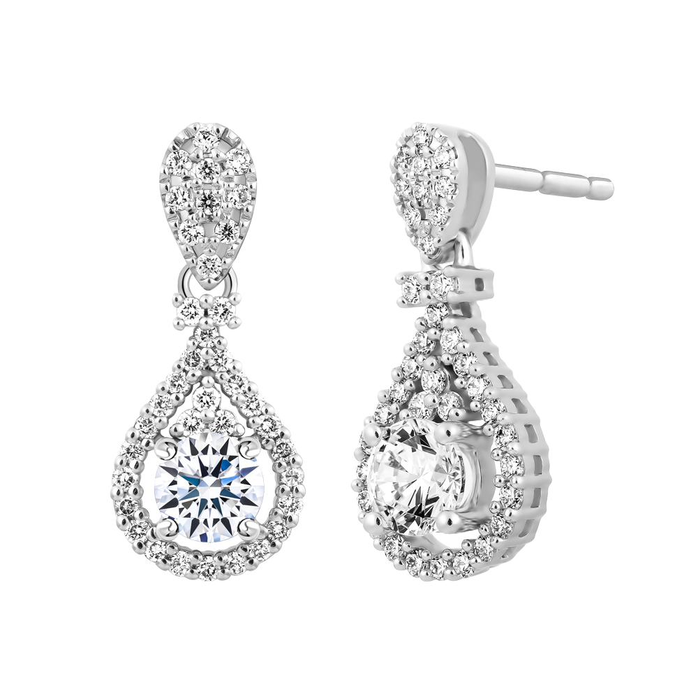 Ổ Bông kim cương tấm vàng 14K Paradise 3C