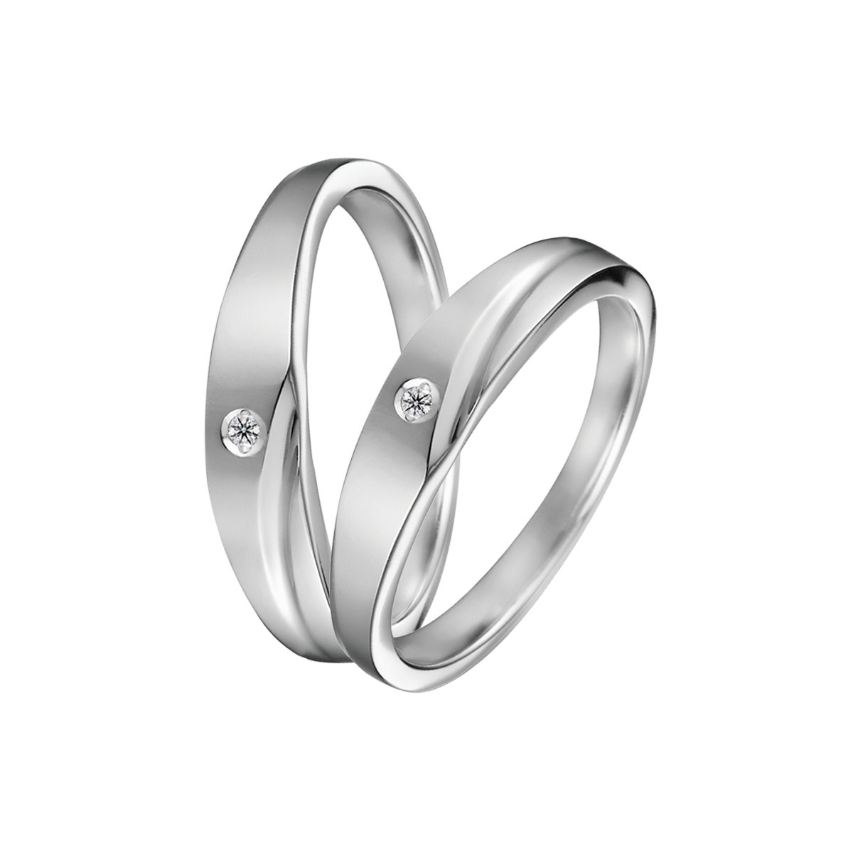 Nhẫn cưới nam kim cương viên vàng 14K Henna M GVRG0245384