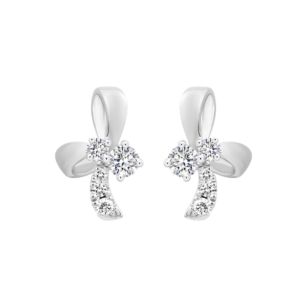 Hoa tai kim cương vàng 14K Commendia 5p