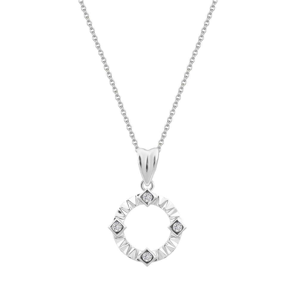 Mặt kim cương viên vàng 14K Blegary TD