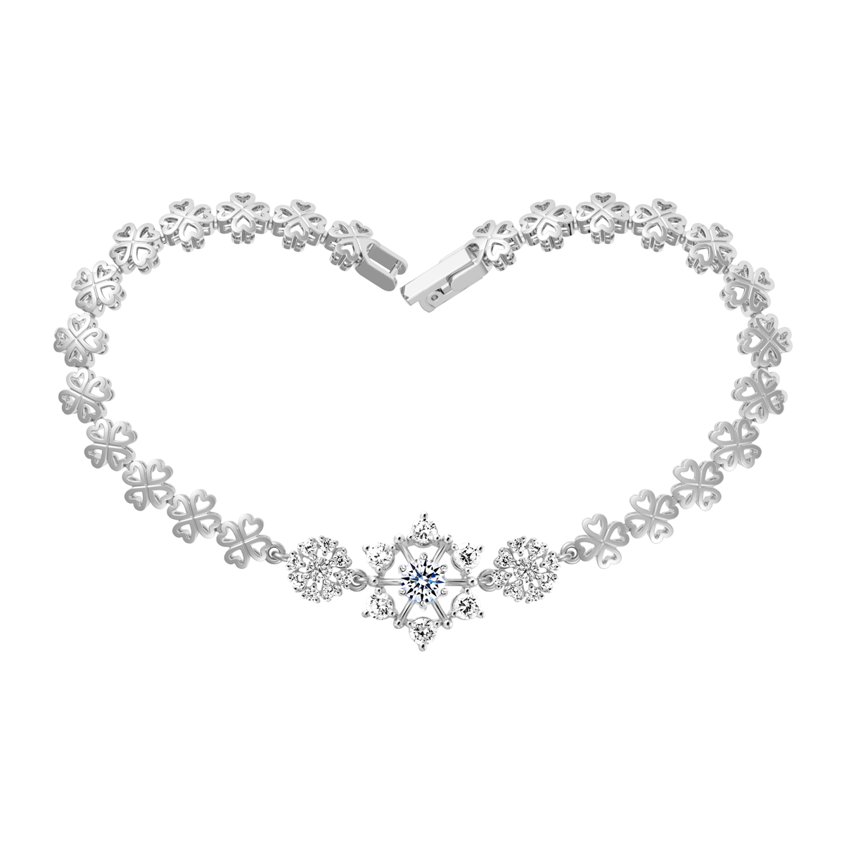 Lắc đính đá CZ vàng 14K Patrol 3C