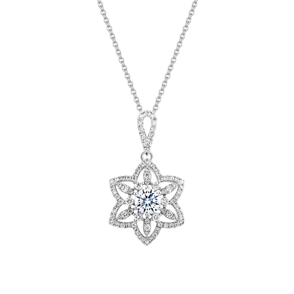 Mặt kim cương tấm vàng 14K Calanthia 5C