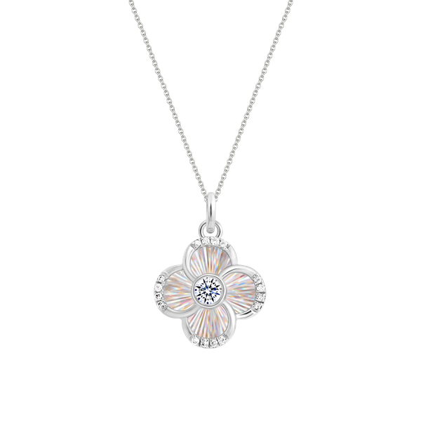 Dây liền mặt kim cương viên vàng 14K Jeny A033 TD