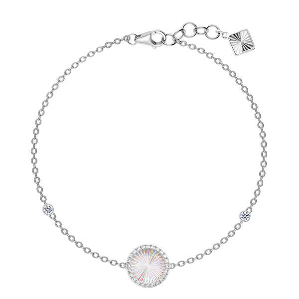 Lắc kim cương viên vàng 14K Jeny A039 TD