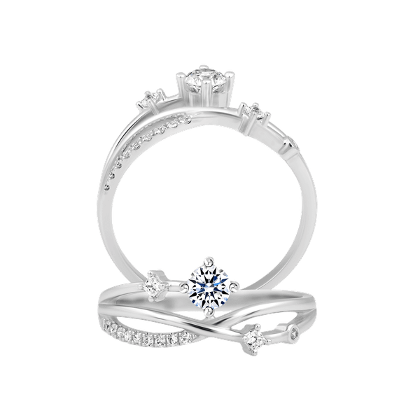 Nhẫn nữ đính đá CZ vàng 10K Richful 2C