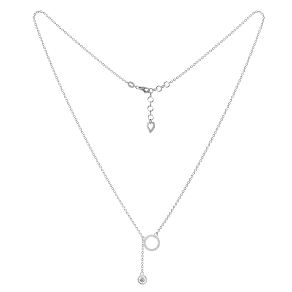 Dây liền mặt kim cương viên vàng 14K Cirlia TD