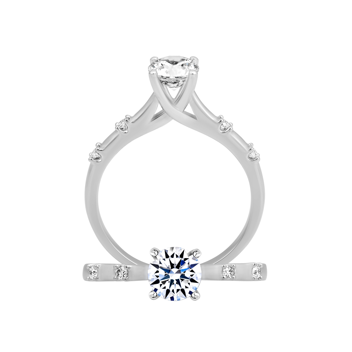 Nhẫn nữ đính đá CZ vàng 18K Signify 5C