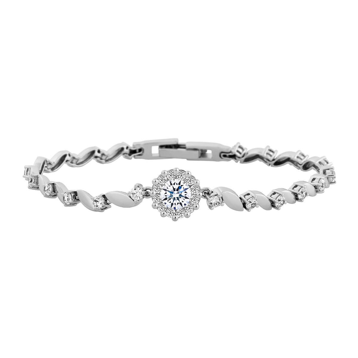 Lắc đính đá CZ vàng 14K Summer 5C