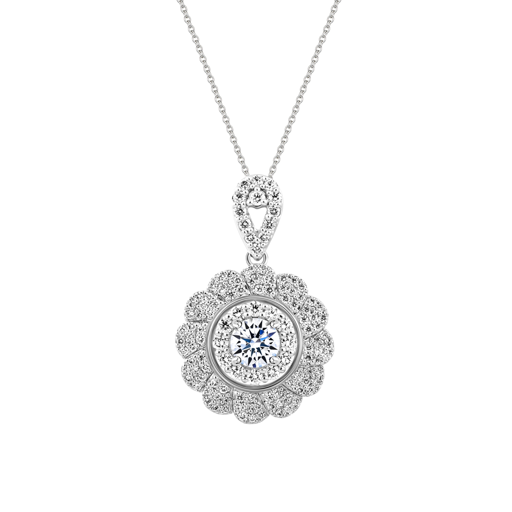 Mặt đính đá CZ vàng 14K Generous 5C