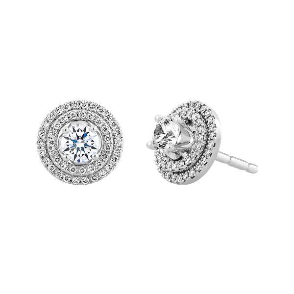 Hoa tai kim cương vàng 14K Stable N 10p GVER0083511