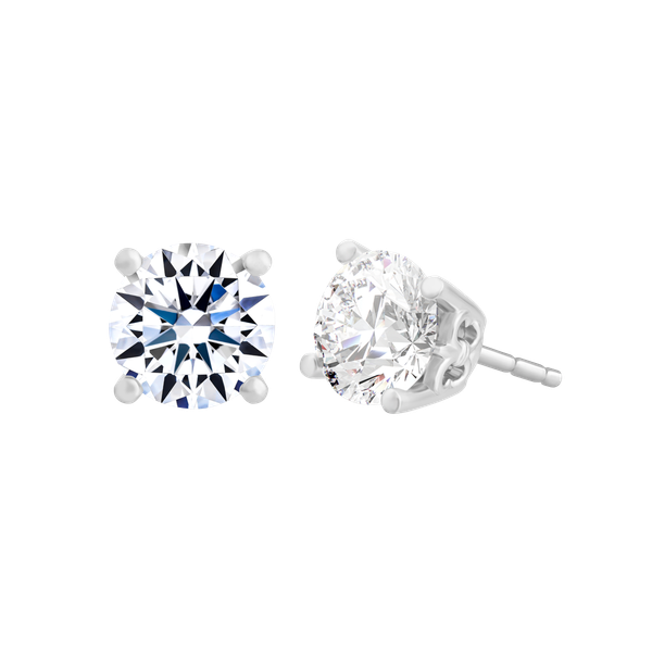 Hoa tai đính đá CZ vàng 14K Frity 1CT