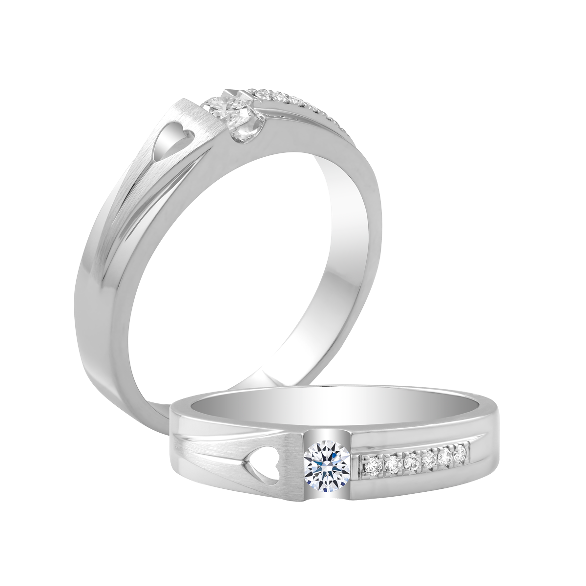 Nhẫn cưới nữ kim cương vàng 14K Visola 10p F GVRG0191312