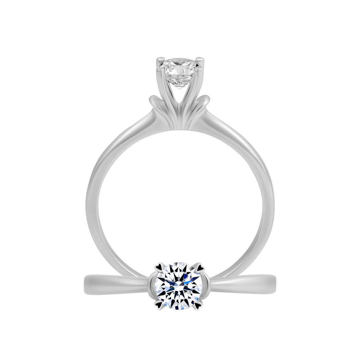 Nhẫn nữ đính đá CZ vàng 14K Lilibing 3C