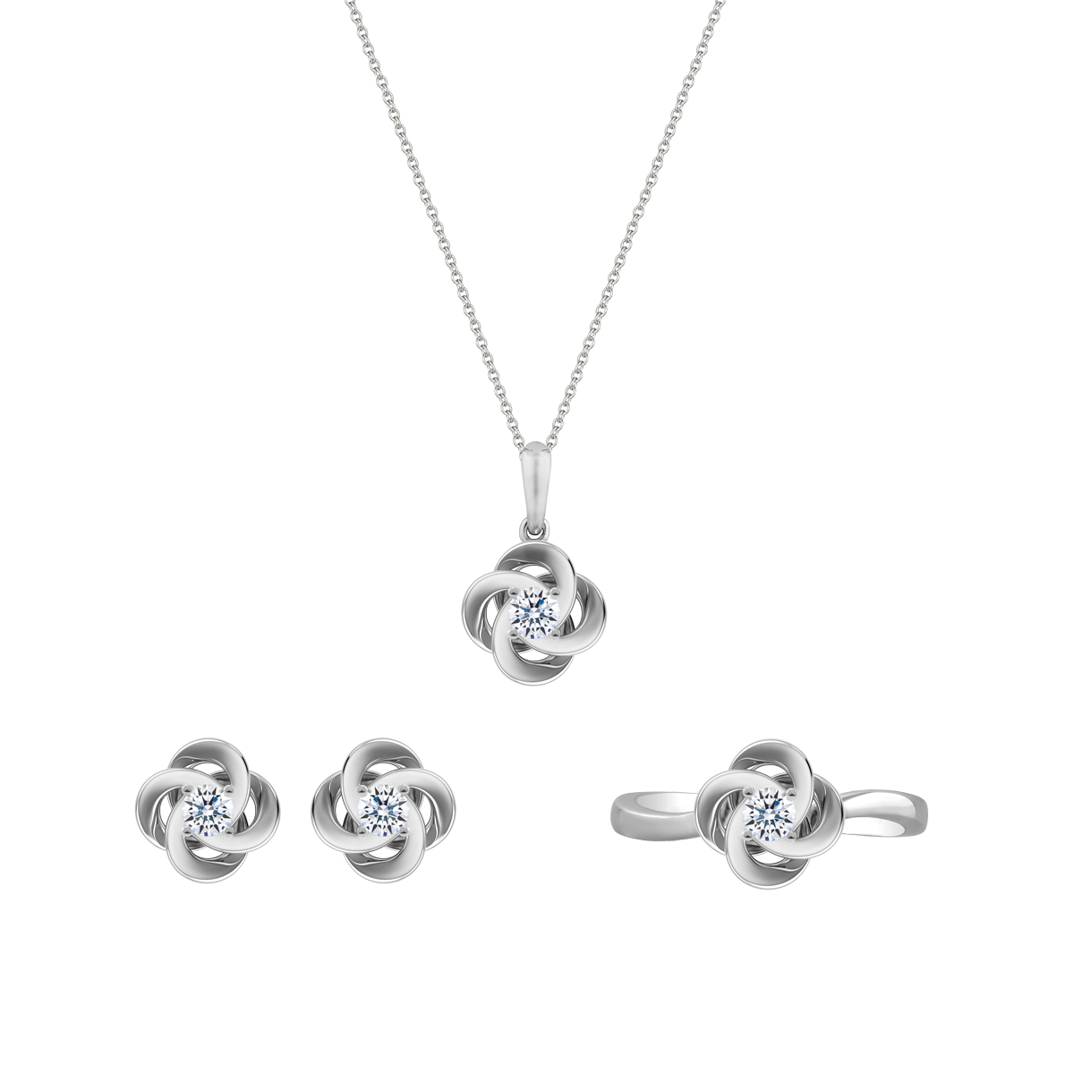 Bộ Trang Sức Fate twine GIA 2C