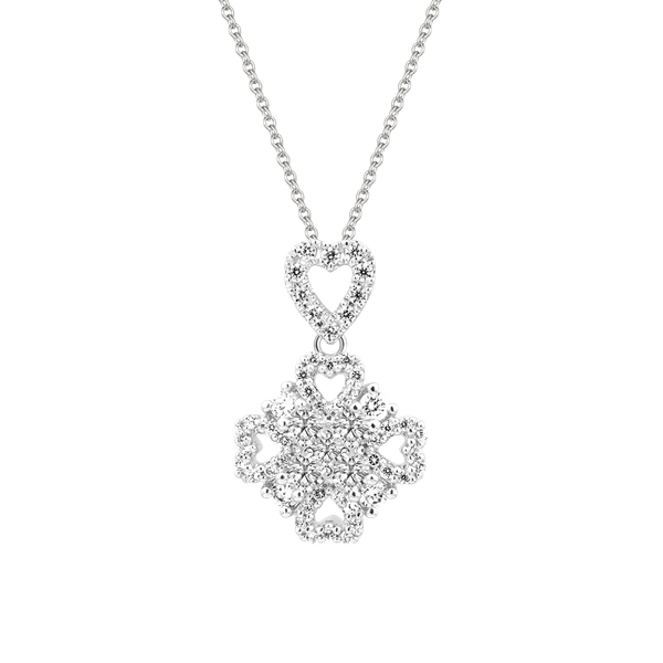 Mặt đính đá CZ vàng 14K Curly