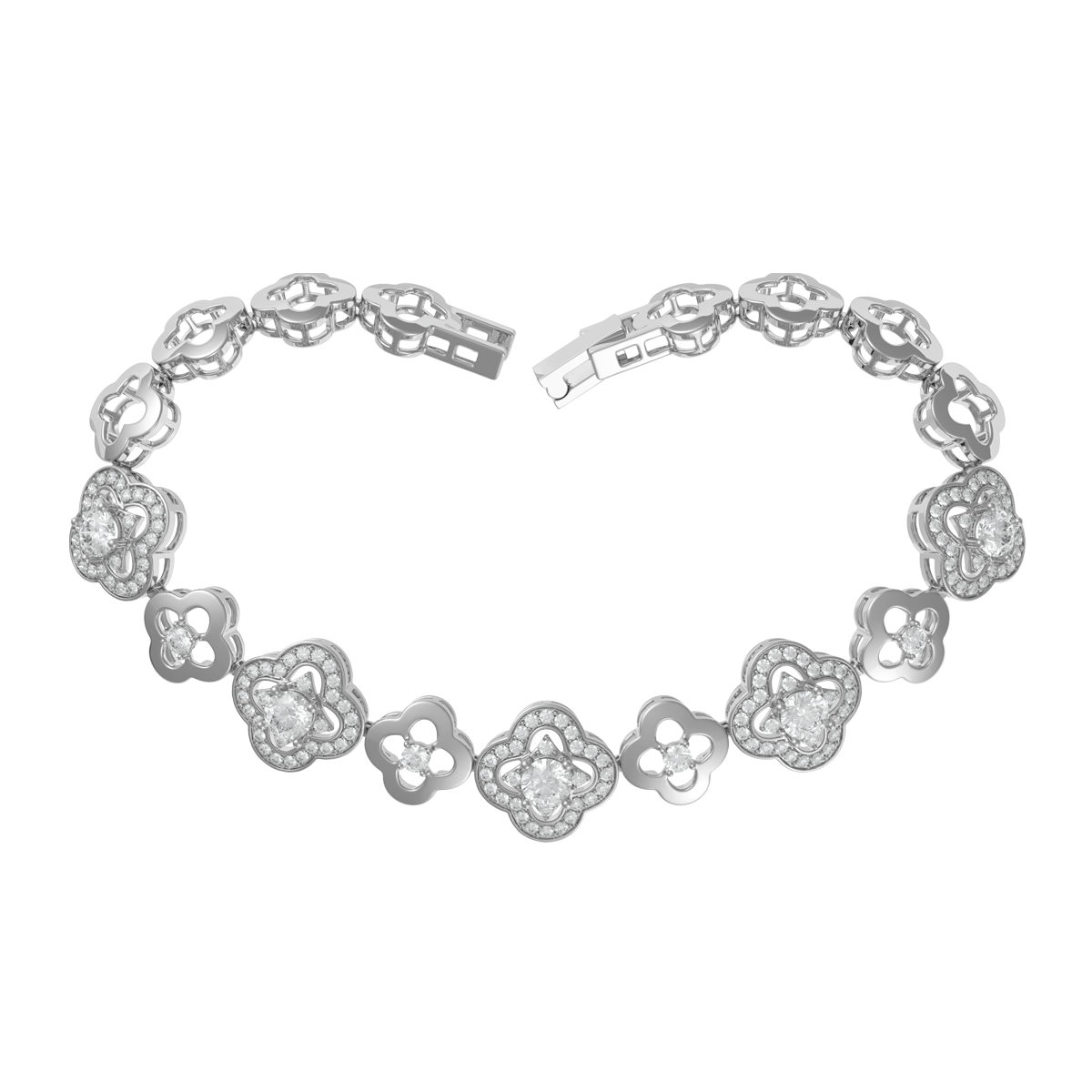 Lắc đính đá CZ vàng 10K Delighting 2C