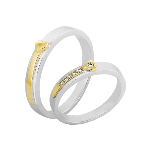 Nhẫn cưới nam vàng 14K Larisa M