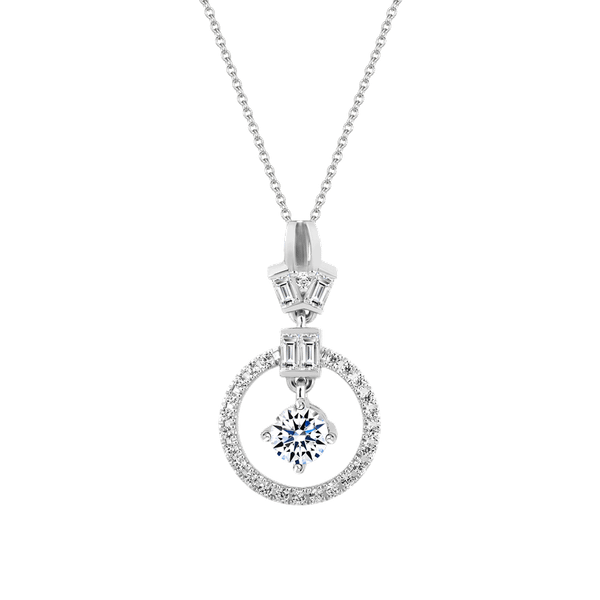 Mặt đính đá CZ vàng 14K Jimping 3C