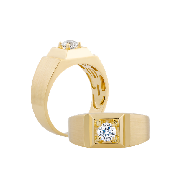 Nhẫn nam đính đá CZ vàng 14K Skillful N 1CT Y