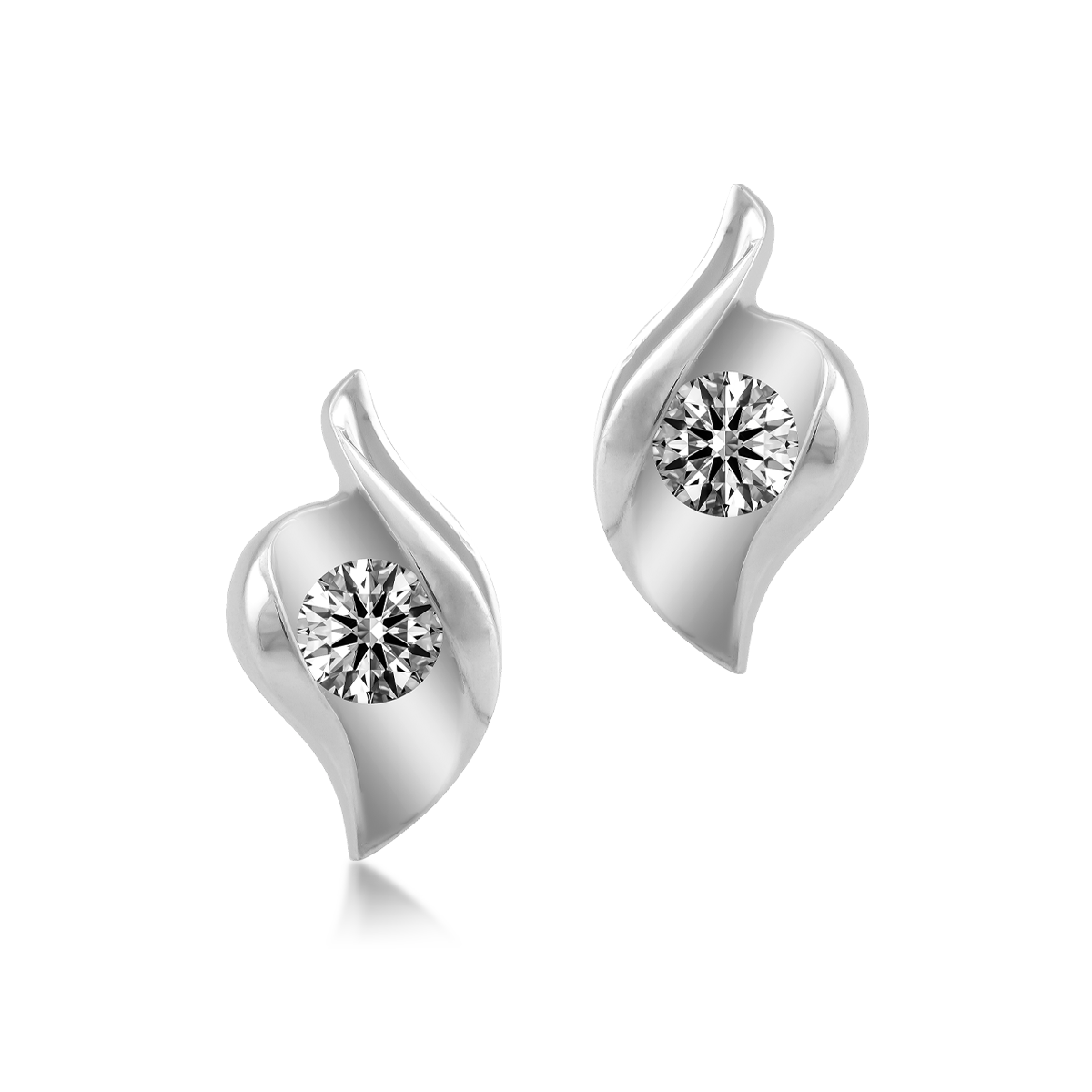 Hoa tai kim cương vàng 14K Afina 5p