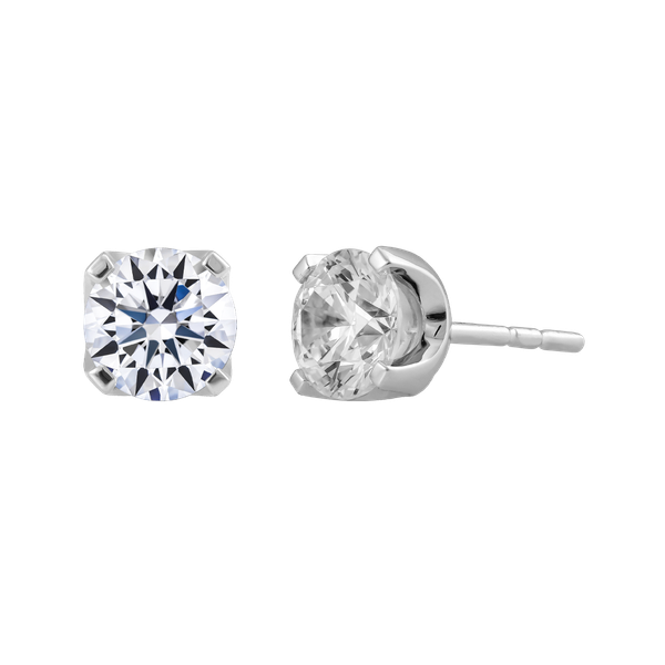 Hoa tai đính đá CZ vàng 14K Mineral 2C