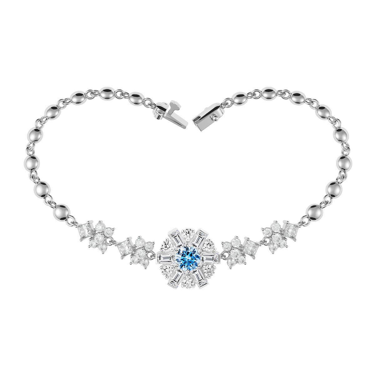 Lắc đính đá CZ vàng 14K Brighty FBL 5C