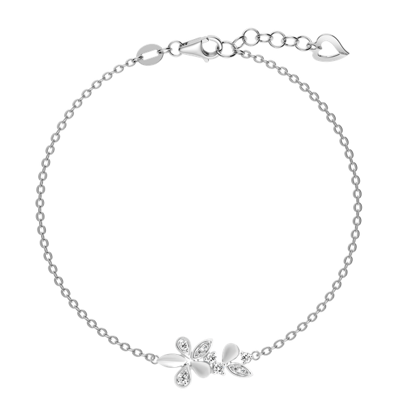 Dây tay kim cương viên vàng 14K Luckflower TD2