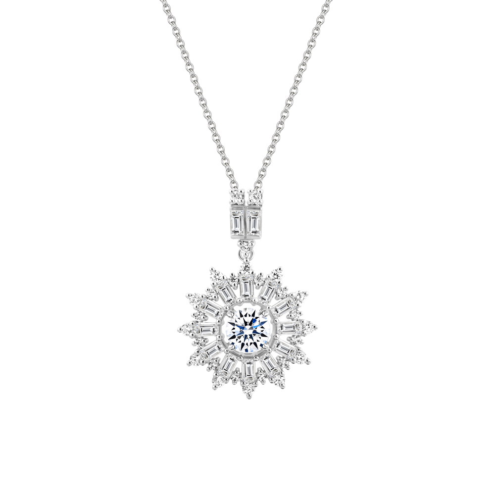 Mặt đính đá CZ vàng 14K Glamoured 5C