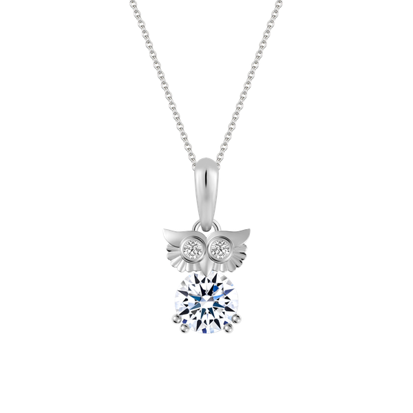 Ổ mặt kim cương tấm vàng 14K Owly 5C