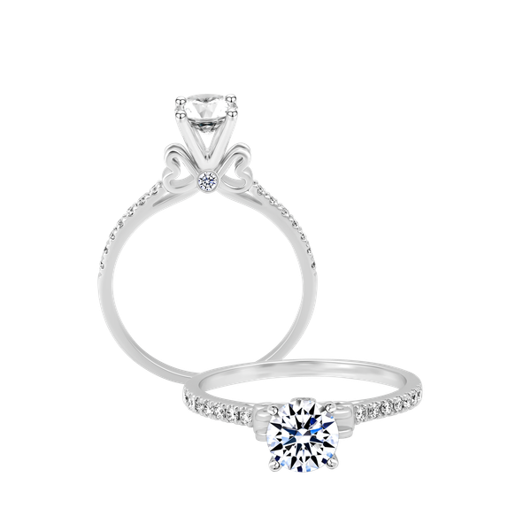 Ổ nhẫn nữ kim cương tấm vàng 14K Blissy 5C