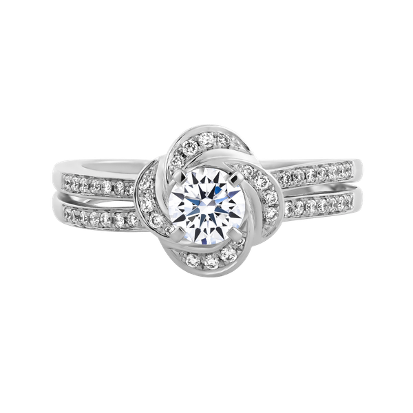 Nhẫn nữ kim cương viên vàng 14K Canzon GIA 3C