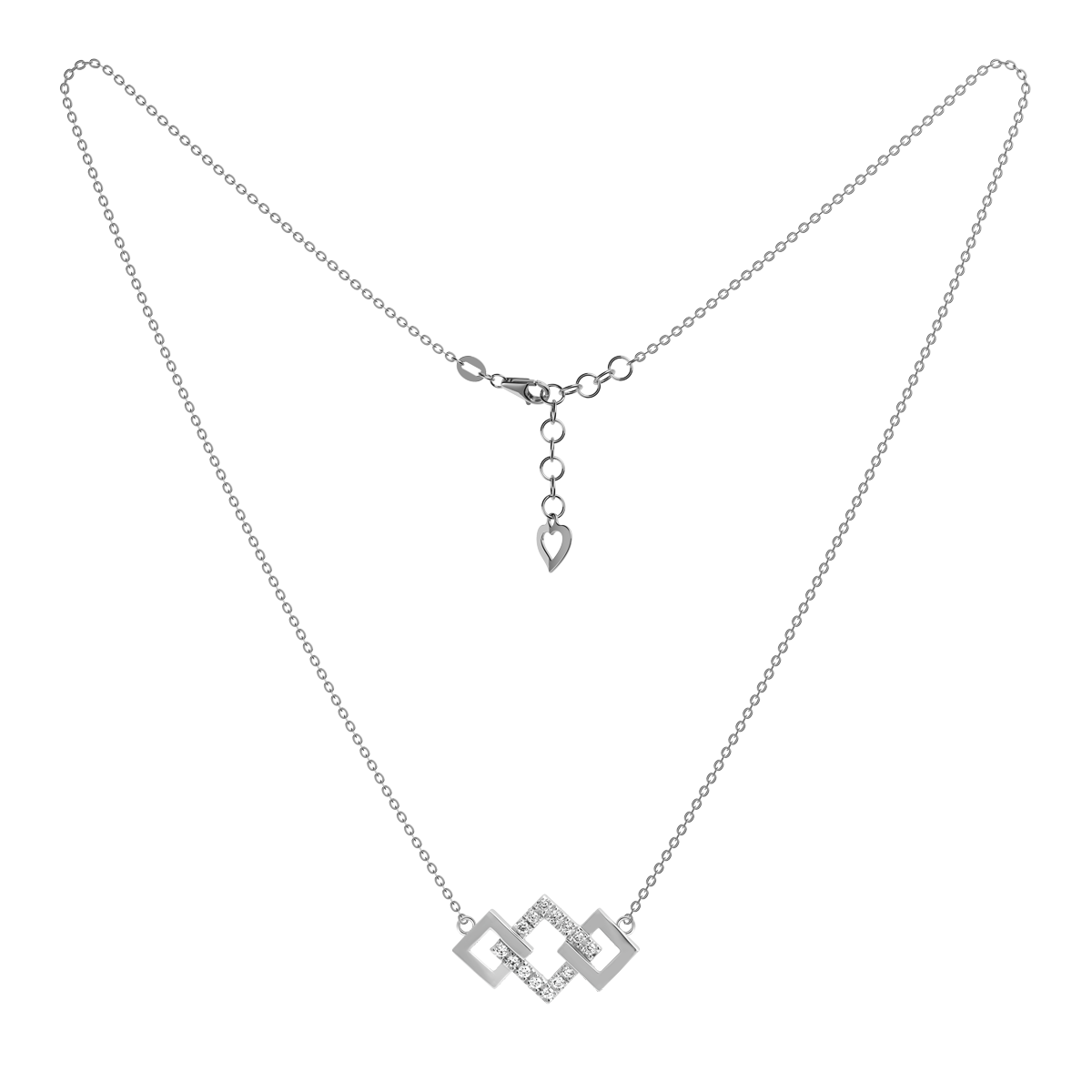 Dây liền mặt kim cương viên vàng 14K Truly