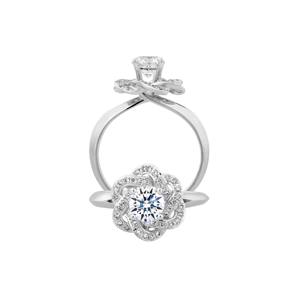 Nhẫn nữ kim cương tấm vàng 14K Chummy N 2C GVRG0219403