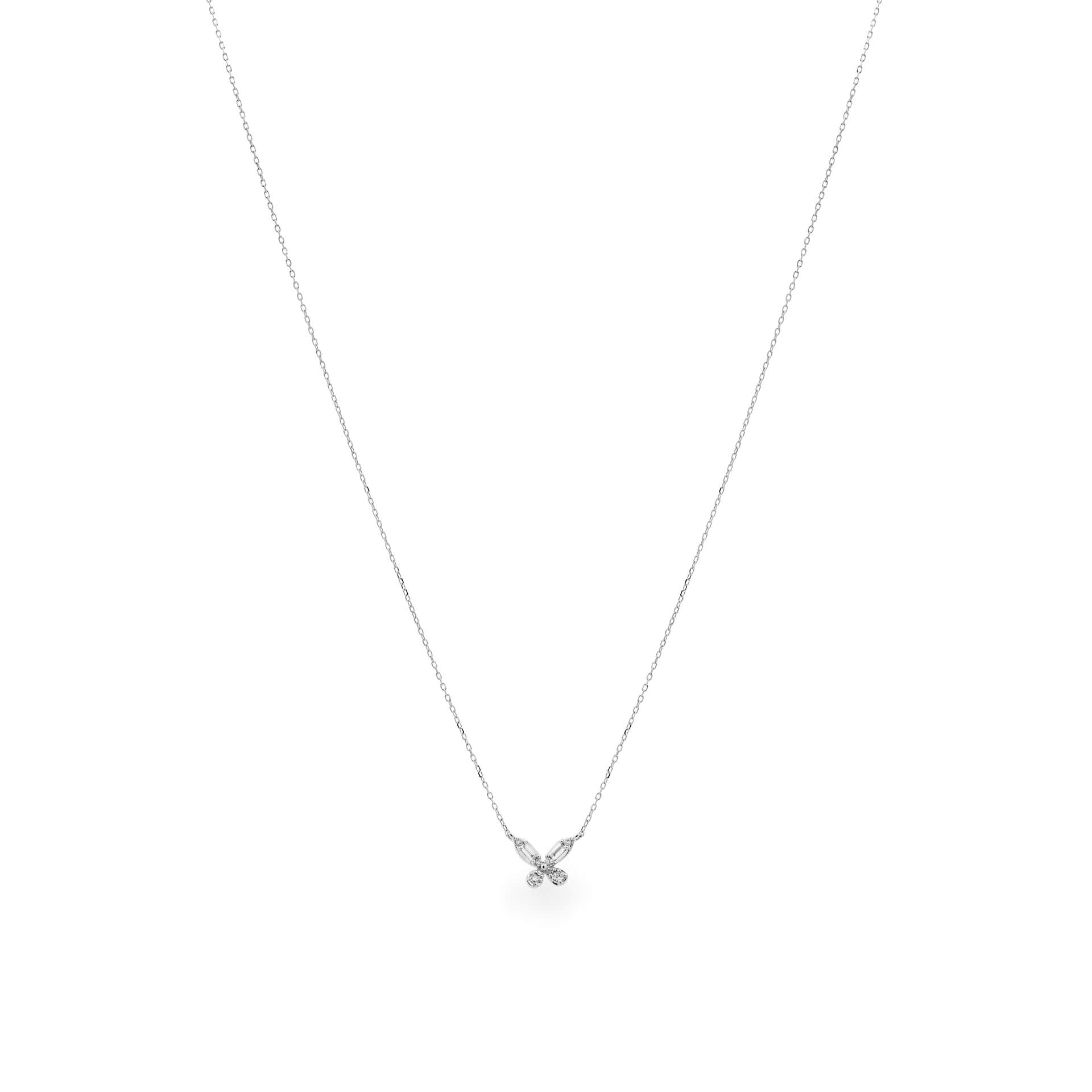 Dây liền mặt kim cương viên vàng 14K Jena A176 TD