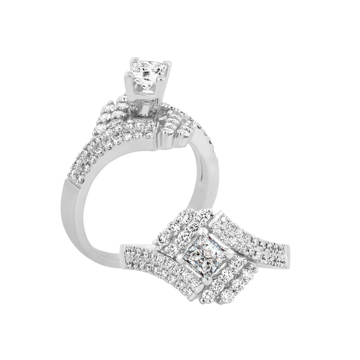 Nhẫn nữ kim cương viên vàng 14K Bonita PR 2C